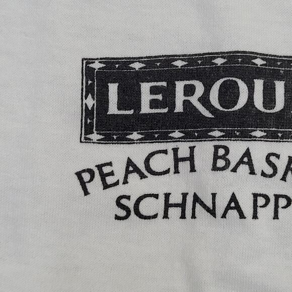 Vintage 90s Leroux Peach Shirt Women Large 21x24 Liqueur USA - Picture 11 of 12